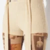 Béžové kraťasy s nášivkou Gaultier Béžové kraťasy s nášivkou Gaultier