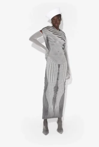 Dlouhé drapované šaty s proměnlivým střihem Body Morph Dlouhé drapované šaty s proměnlivým střihem Body Morph