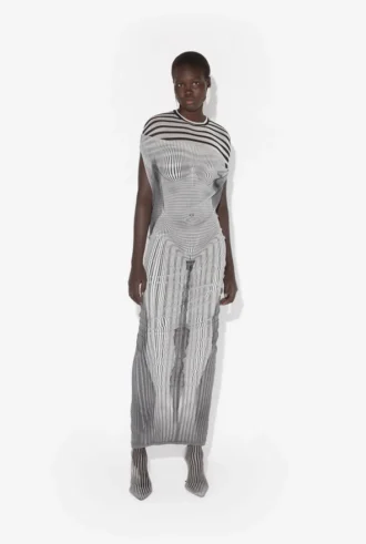 Dlouhé drapované šaty s proměnlivým střihem Body Morph Dlouhé drapované šaty s proměnlivým střihem Body Morph