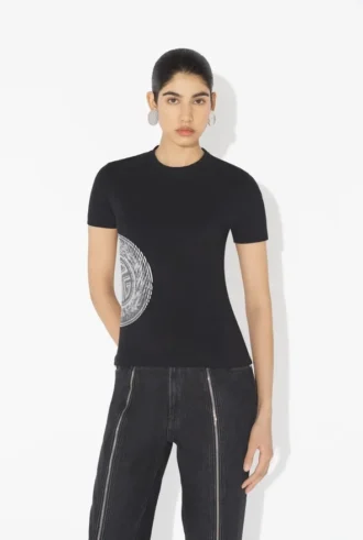 Černé Baby Tees pro miminka s potiskem vavřínu