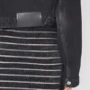 Černá džínová bundy s popruhem Černá džínová bundy s popruhem