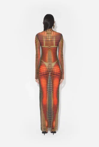 Re-Edition – dlouhé šaty Brown Dots