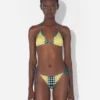 Re-Edition – modré Bikiny s puntíky