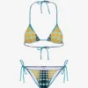 Re-Edition – modré Bikiny s puntíky