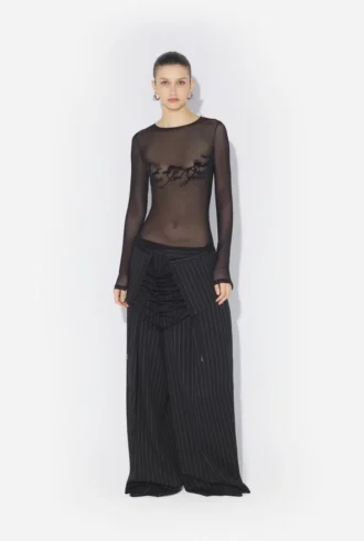 Top Flocked Tattoo Ruban
